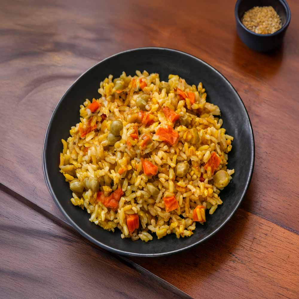 Por&ccedil;&atilde;o de Arroz Integral &agrave; Grega
