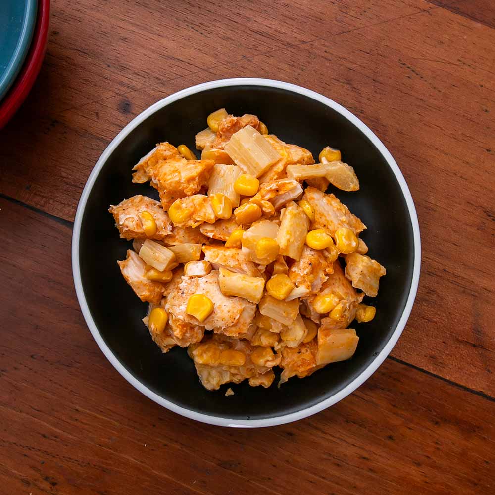 Por&ccedil;&atilde;o de Frango com Milho e Pupunha