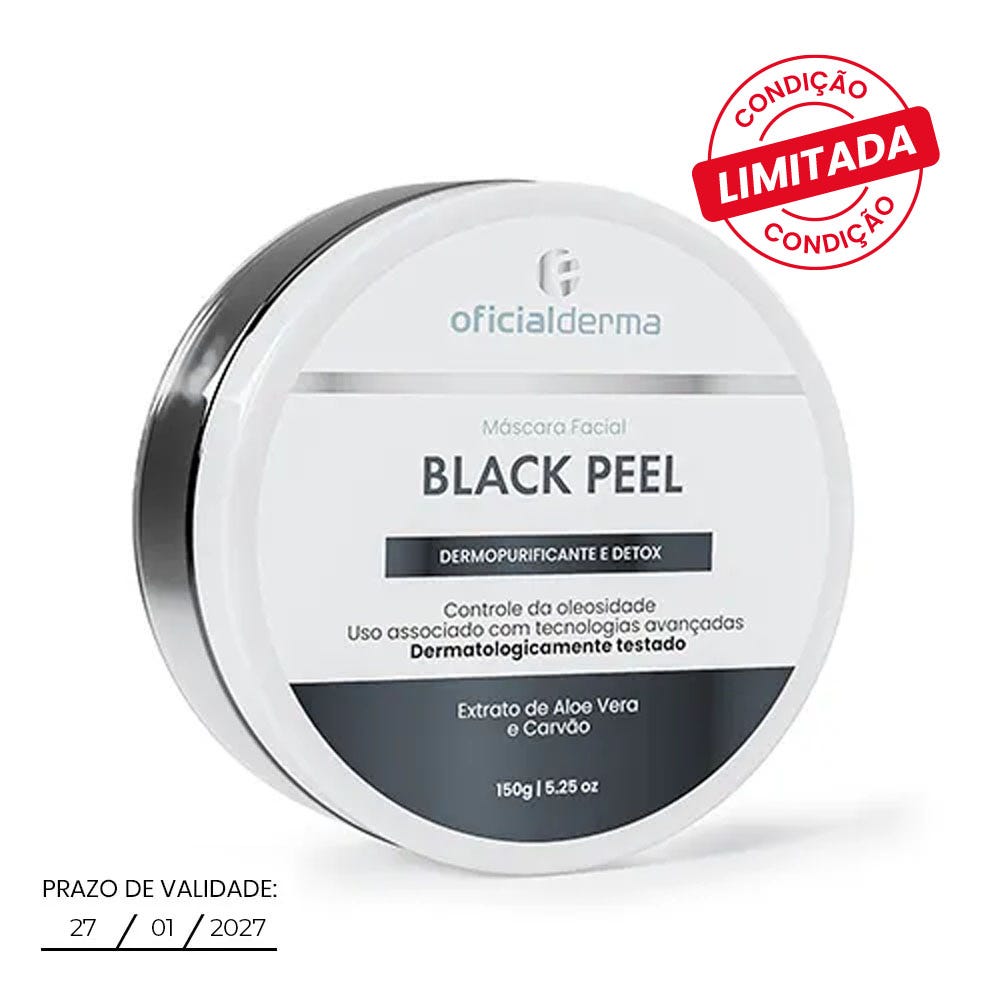 Máscara Facial Black Peel Detox Antioleosidade 150g