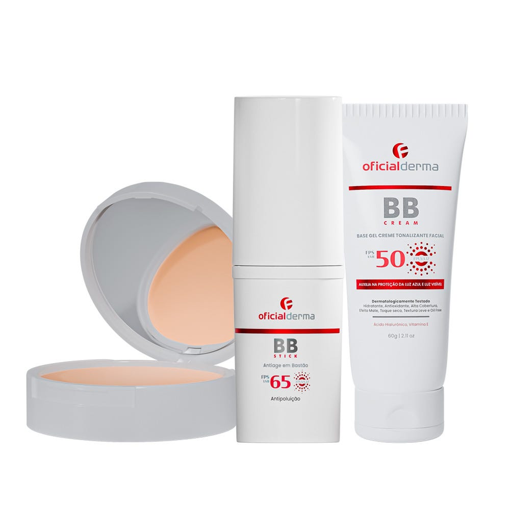 Base Tonalizante com Prote&ccedil;&atilde;o Solar | BB Cream + BB Powder + BB Stick