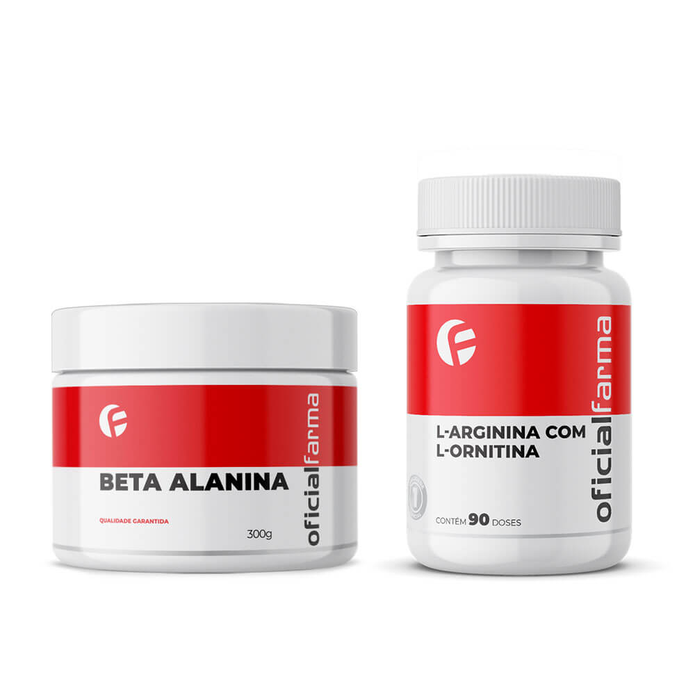 Beta Alanina 300g + L-Arginina com L-Ornitina 90 Doses