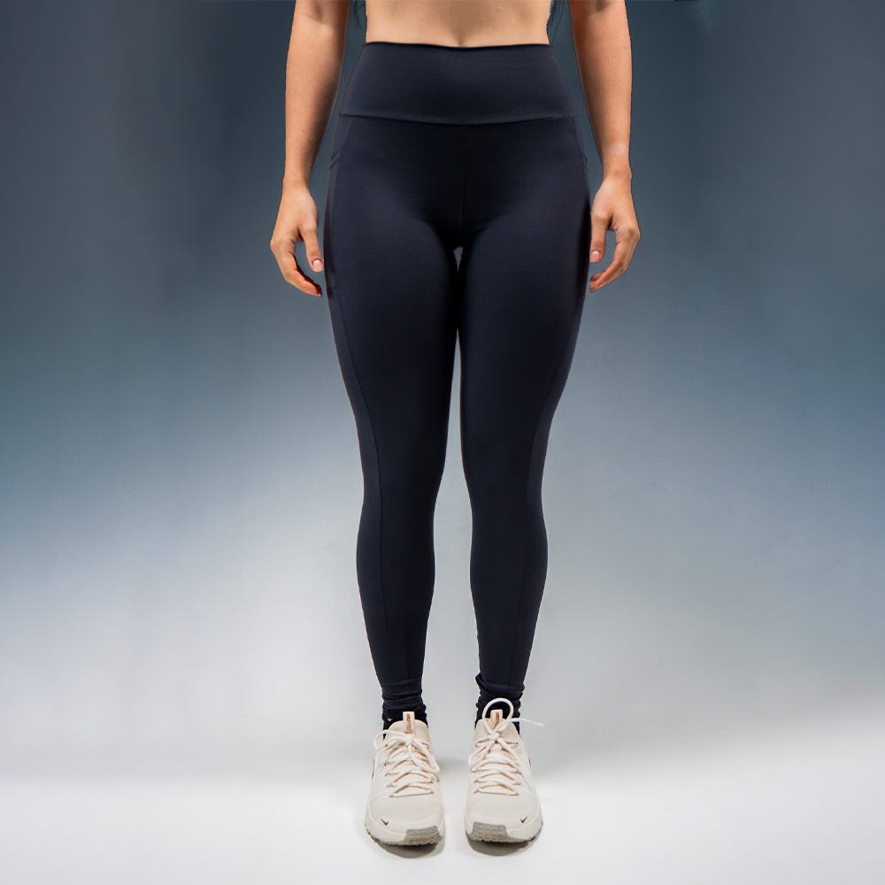 Cal&ccedil;a Legging Bolso Laterais Oficialclub Preta