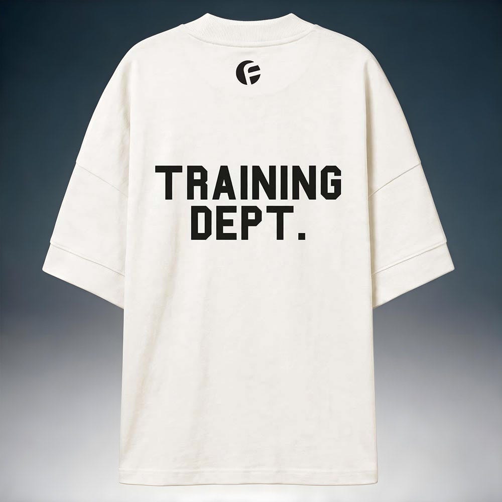 Camiseta Oversized Oficialclub Training Dept Branca