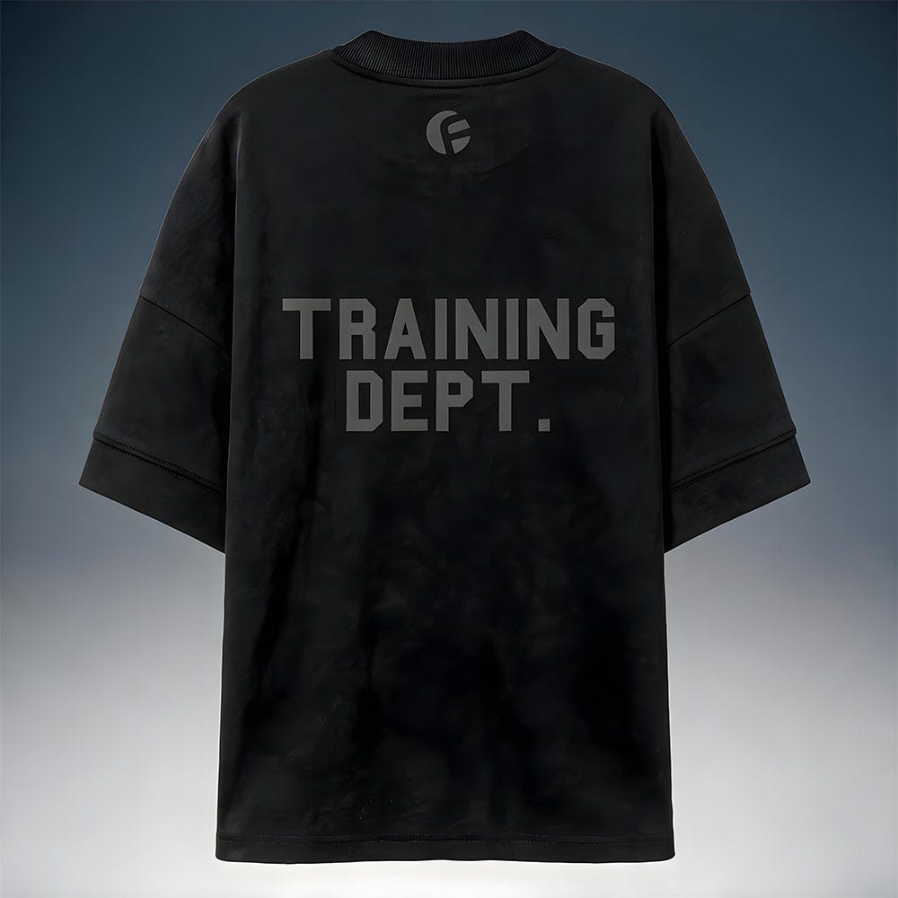 Camiseta Oversized Oficialclub Training Dept Preta