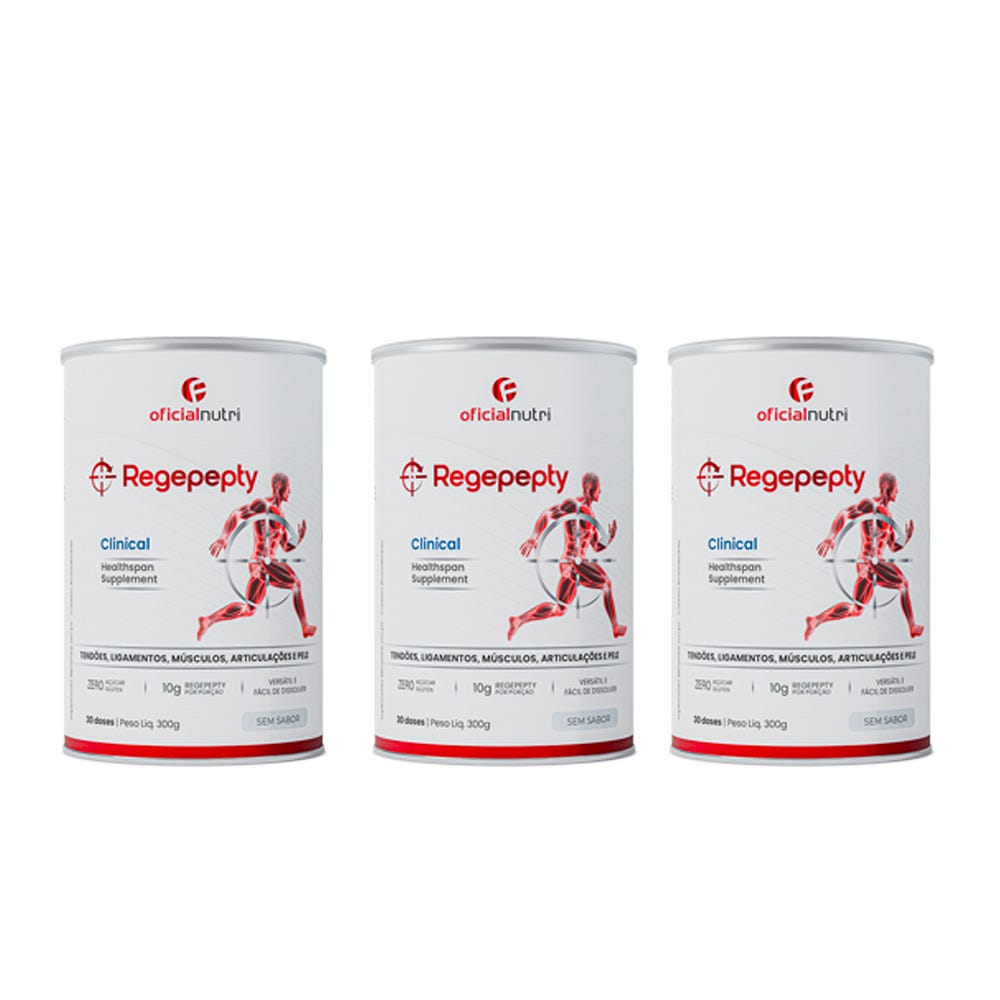 Combo 3 Regepepty Clinical 300g Sem Sabor