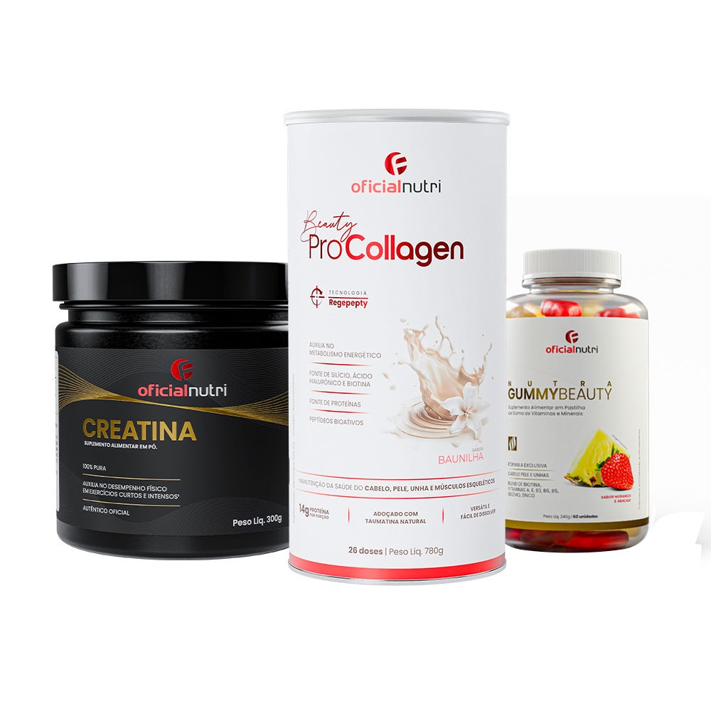 Gummy Beauty + Creatina 300g + Beauty Pro Collagen
