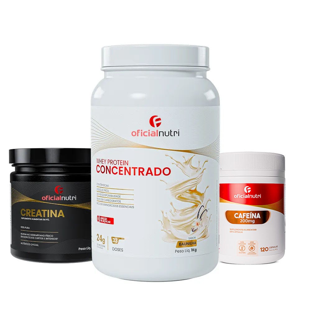 Creatina + Whey Protein Concentrado + Cafe&iacute;na