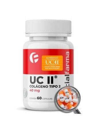 Uc II® (Colágeno Tipo 2) 40mg 60 Cápsulas com Selo de Autenticidade