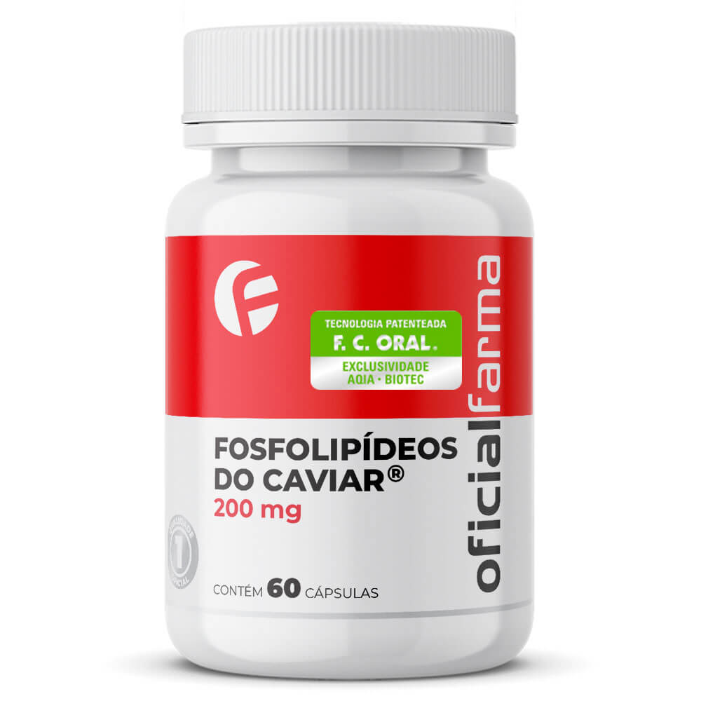 Fosfolipídeos do Caviar® 200mg 60 Cápsulas