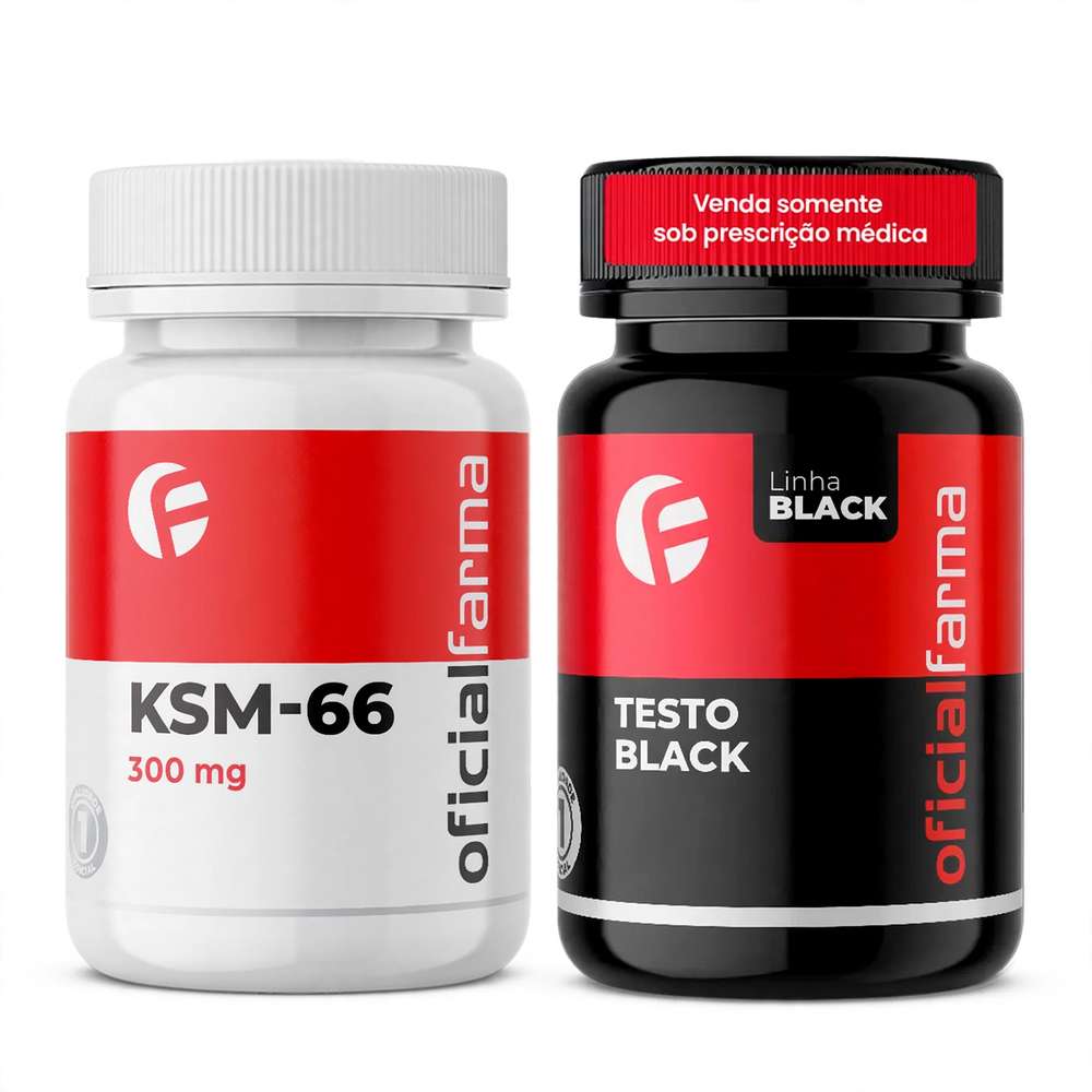 KSM-66 e Testo Black 60 cápsulas