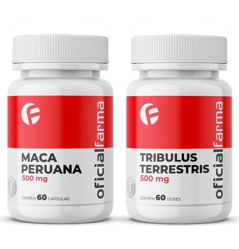 Maca Peruana 500Mg 60 Caps + Tribulus Terrestris 500Mg 60 Caps ...
