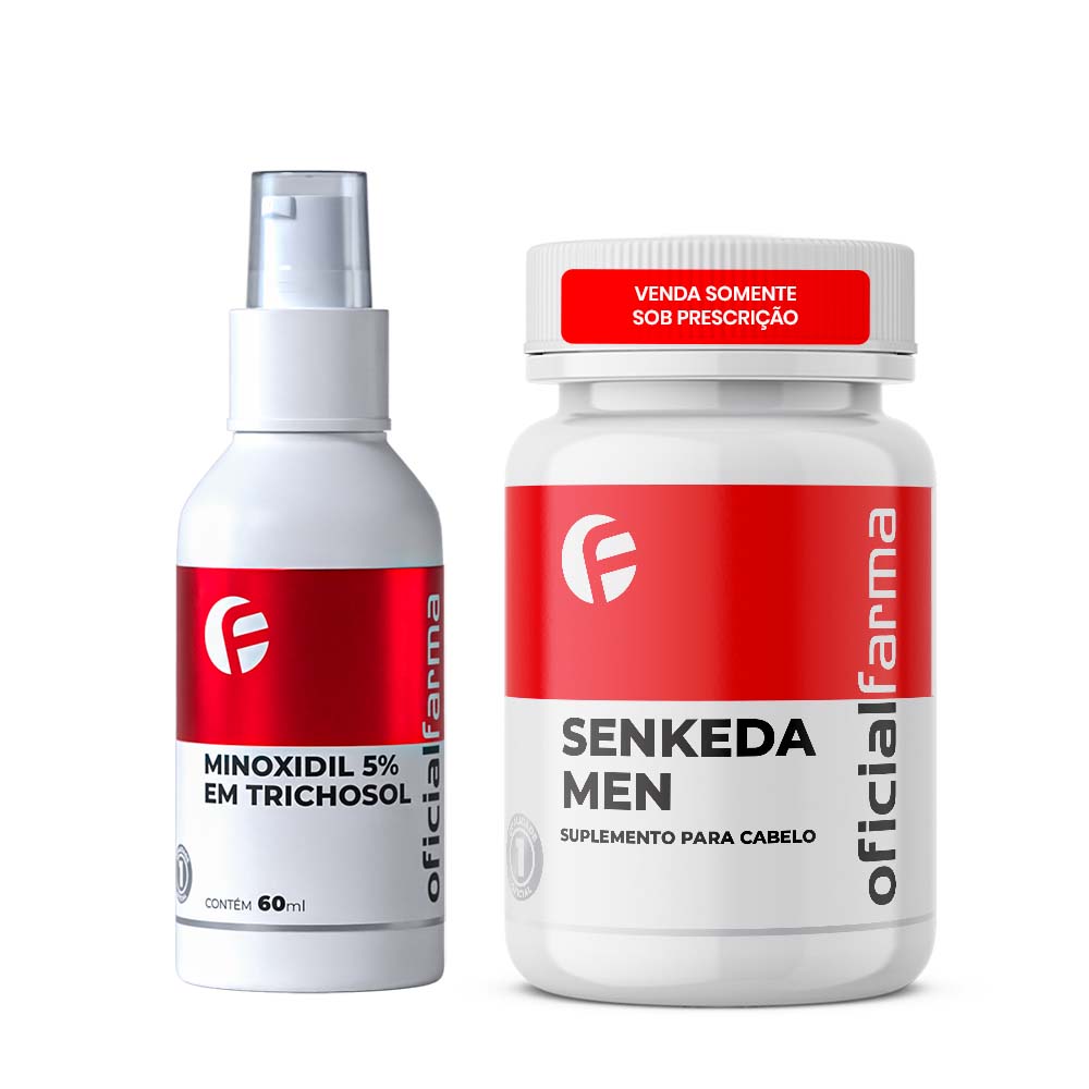 Minoxidil 5% e Dutasterida Senkeda Men