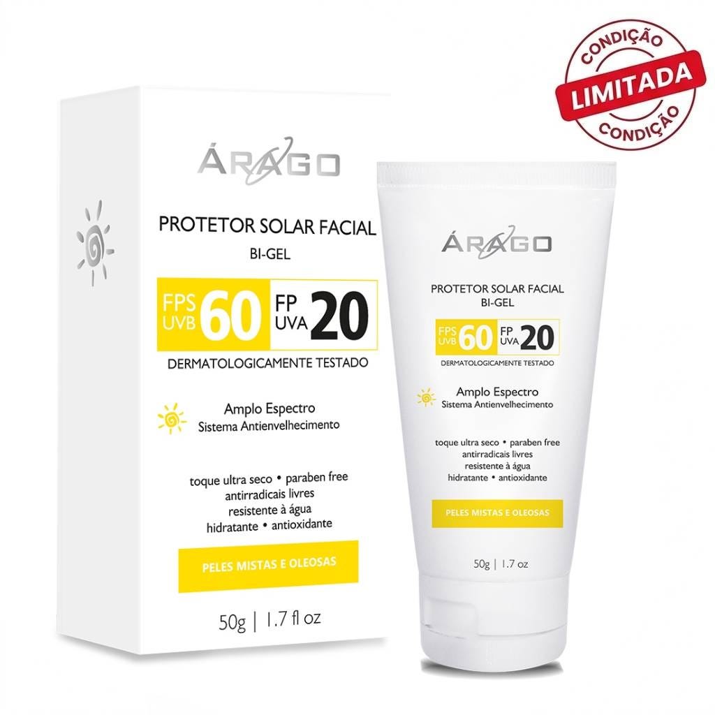 Protetor Solar Facial Bi-gel FPS 60 50g