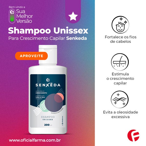 SENKEDA Shampoo Unissex 200Ml