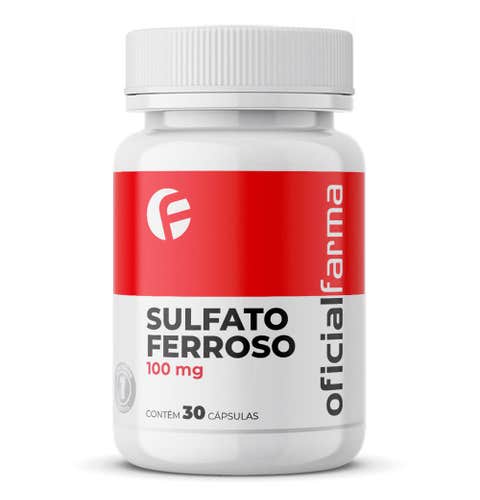 Sulfato ferroso 100mg 30 Caps | Oficialfarma - Saúde e Imunidade