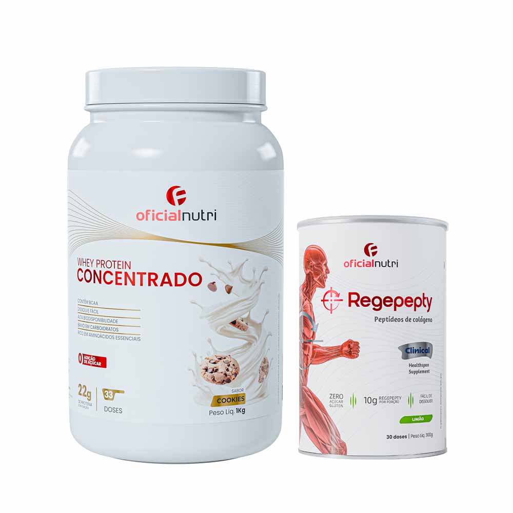 Whey Protein Concentrado Cookies + Regepepty Clinical Limão